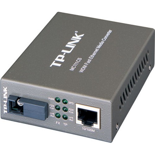 Prevodník TP-Link MC111CS WDM Transceiver, 10/100, support SC fiber singlmode - Verze 2 (9V)