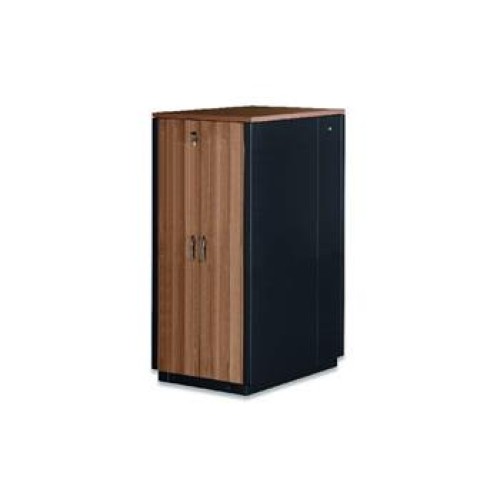 Digitus 32U SOUNDproof rack, 1666x750x1130 mm dřevěný dekor teak, černý (RAL 9005)