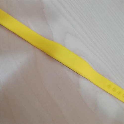 Fitness armband čipový úzky Silicone rubber Mifare S50 1kB, žltá