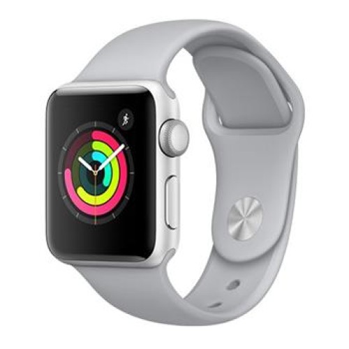 Apple Watch Series 3 GPS, 38mm Silver Aluminium Case with Fog Sport Band