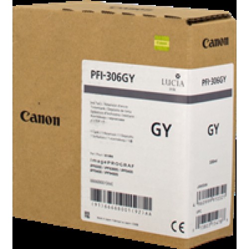 kazeta CANON PFI-306GY grey iPF 8300/8300s/8400/8400s/9400/9400s (330ml)