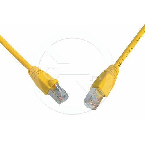 Solarix Patch kabel CAT5E SFTP PVC 3m žlutý snag-proof C5E-315YE-3MB