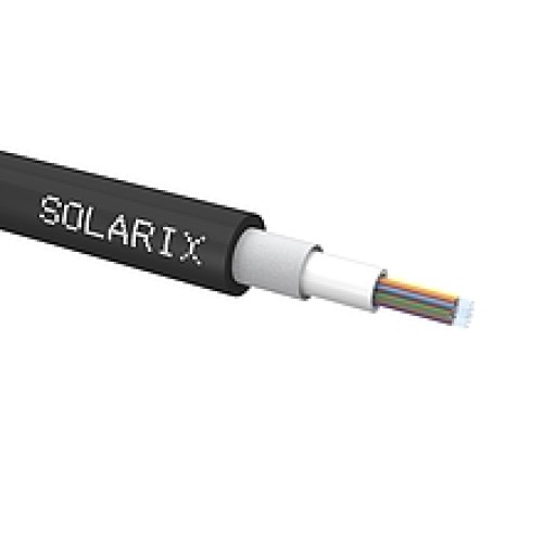 Solarix Univerzální kabel CLT Solarix 24vl 50/125 LSOH Eca OM3 černý SXKO-CLT-24-OM3-LSOH