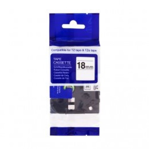 kompatibilná páska BROTHER TZE-145 biele písmo, transparentná páska Tape (18mm)