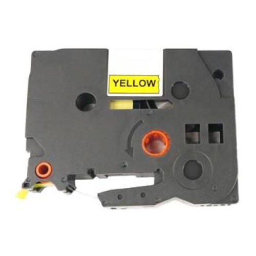 alt. páska pre BROTHER TZE-V651,TZEV651 čierne písmo, žltá VINYL páska Tape (24mmx5,5m)