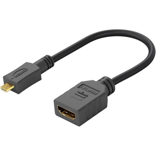 Adaptér Flexi HDMI Typ A samica - micro HDMI Typ D samec pre ohybné zapojenie