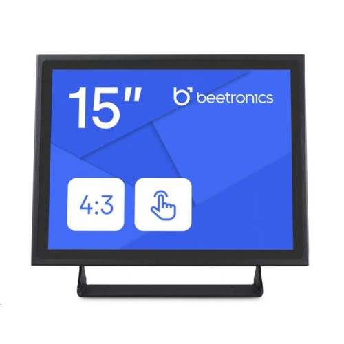 Dotykový monitor Beetronics 15TSV7M 15" LED-IPS, PCAP (10-Touch), USB, bez rámčeka, sivý