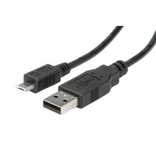 Kábel USBA(M)-microUSB B(M), 5pinů Nokia CA-101, Kodak #8913907 0,8m, černý