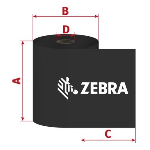 Páska Zebra 33mm x 74m TTR živica