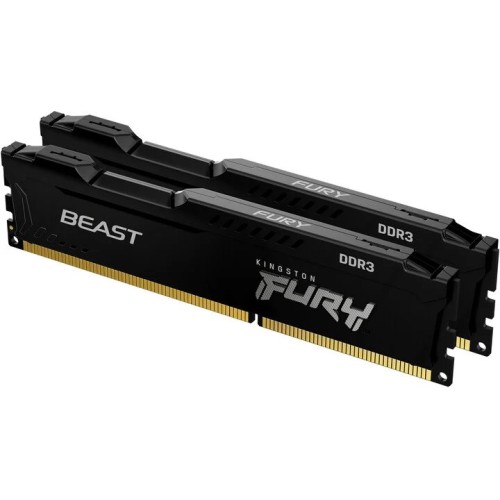 Pamäť Kingston FURY Beast Black DDR3 16GB (2x 8GB), 1600MHz, CL10