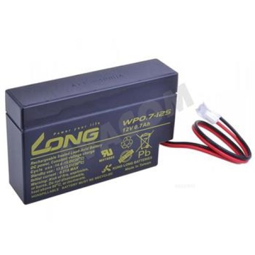 Baterie Long 12V 0,7Ah olověný akumulátor JST