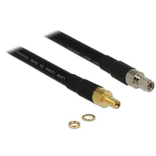 Delock Kabel k Anténě RP-SMA Plug > RP-SMA Jack CFD400 LLC400 0.4 m Nízká ztrátovost