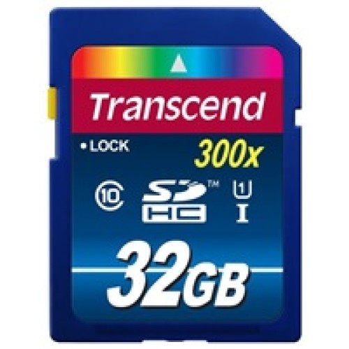 Karta TRANSCEND SDHC 32 GB Premium, trieda 10 UHS-I, 300X