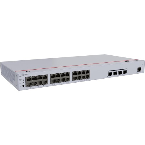 Huawei S220-24P4X Switch (24*10/100/1000BASE-T ports(400W PoE+), 4*10GE SFP+ ports, built-in AC power)