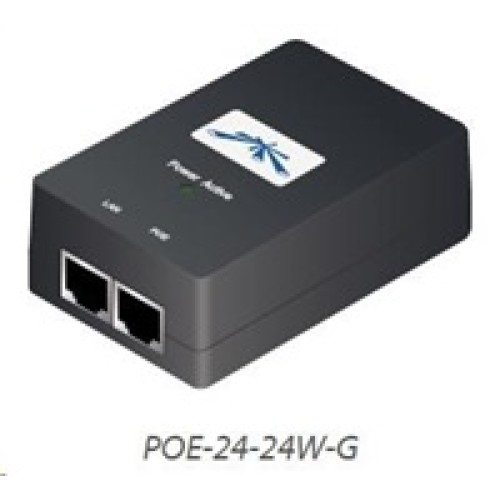 UBNT POE-24-24W-G [Gigabitový PoE adaptér, 24V/1A (24W), vrátane. napájací kábel]