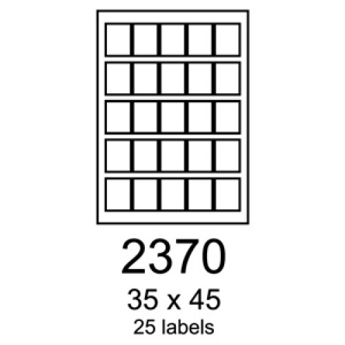 etikety RAYFILM 35x45 univerzálne biele R01002370A (100 list./A4)