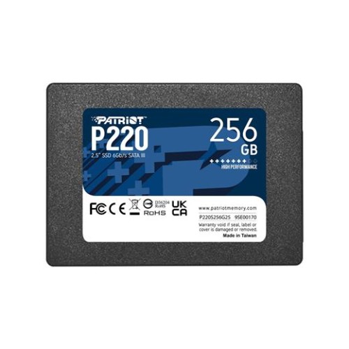 SSD disk Patriot P220 2,5" 256GB, SATA III