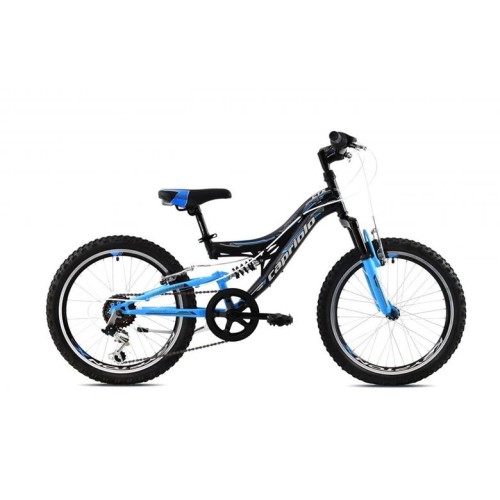 Celoodpružený bicykel Capriolo CTX200 20" modro-čierne 2. akosť