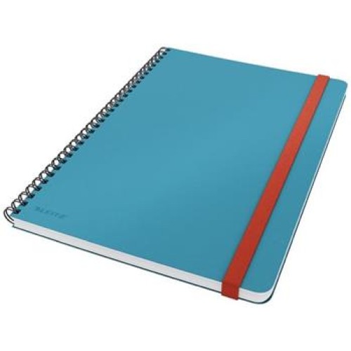 LEITZ Zápisník kroužkový  Cosy hebké tvrdé desky, vel. L, linkovaný, klidná modrá