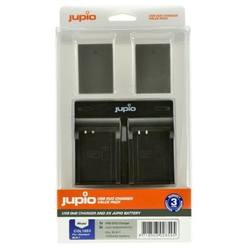 Set Jupio 2x BLN-1 (BLN1) 1220 mAh + USB duálna nabíjačka