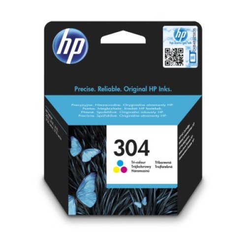 Atrament HP 304 barevná inkoustová kazeta, ink cartridge (tri-color), N9K05AE