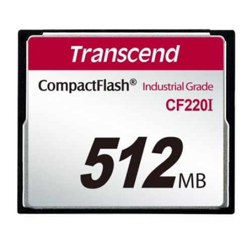 Transcend 512MB INDUSTRIAL TEMP CF220I CF CARD (SLC) Fixed disk and UDMA5