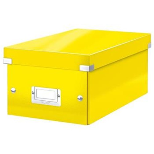 LEITZ Krabice na DVD  Click&Store, žlutá