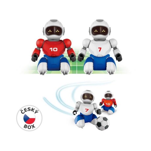 Hračka Zigybot Robofotbal na diaľkové ovládanie, 2 ks + 2 bránky, 36 x 24 cm