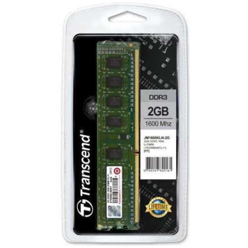 Transcend paměť 2GB DDR3-1600 U-DIMM (JetRam) 1Rx8 CL11