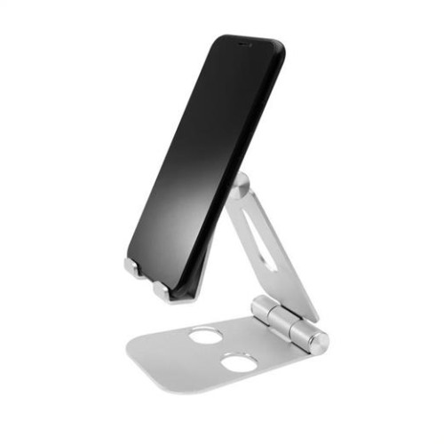 Stojanček FIXED Frame PHONE na stůl pro mobilní telefony, hliníkový stříbrný