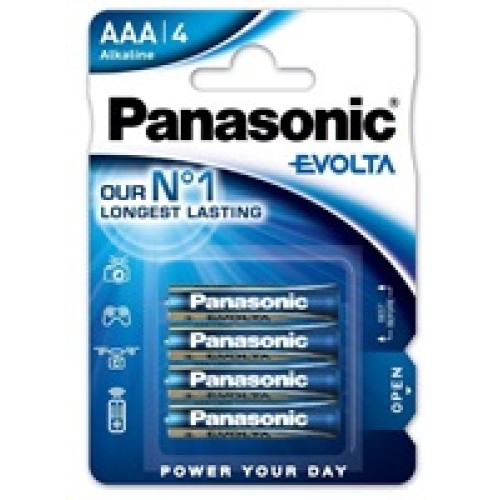 PANASONIC Alkalické baterie EVOLTA Platinum LR03EGE/4BP AAA 1,5V (Blistr 4ks)