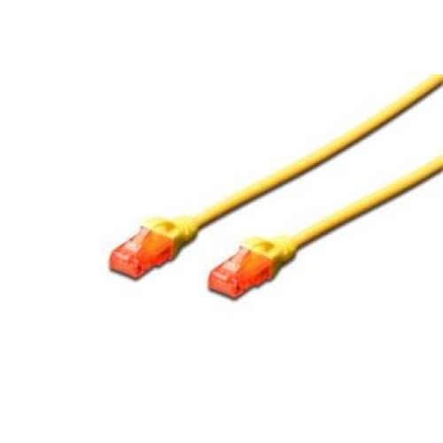 Digitus Ecoline Patch Cable, UTP, CAT 6e, AWG 26/7, žlutý 3m, 1ks