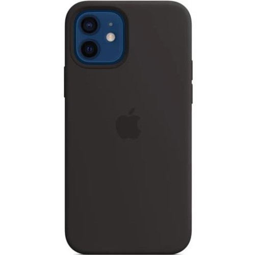 Kryt Apple silikónový s MagSafe, pre iPhone 12/12 Pro, čierny