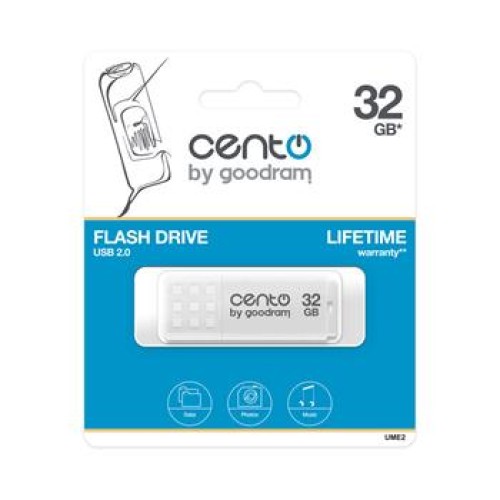 USB kľúč CENTO 32GB (USB2.0) biely