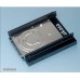 Montážna súprava AKASA pre 2,5" HDD v 3,5" pozícii, 2x 2,5" HDD/SSD, čierny hliník