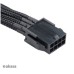 AKASA kábel FLEXA P8 predĺženie na 8pin ATX PSU, 40cm