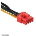 Kábel AKASA na redukciu napájania zo 6pin PCIe na 8pin PCIe 2.0, 10cm
