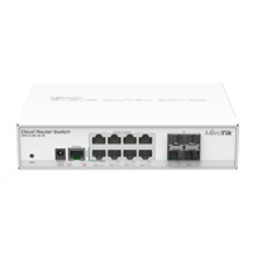 MikroTik Cloud Router Switch CRS112-8G-4S-IN, 400MHz CPU, 128MB RAM, 8xLAN, 4xSFP slot, vrátane. Licencia L5