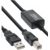 PREMIUMCORD USB 2.0 opakovač a prepojovací kábel A/M-B/M 10m
