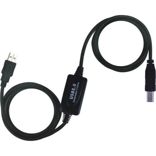 Kábel USB 2.0 repeater a propojovací kabel A/M-B/M 10m