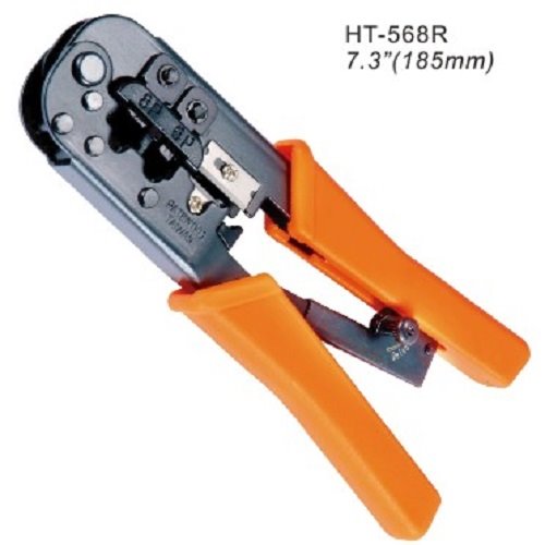 Kliešte H-Tools HT-568R modulární, krimpovací, s ráčnou (RJ11,12,45)