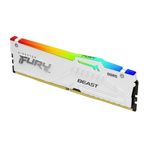 KINGSTON 16GB 5200MT/s DDR5 CL40 DIMM FURY Beast White RGB XMP