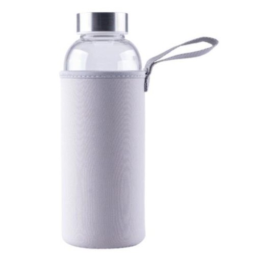 Fľaška Steuber sklenená s obalom 500 ml, šedá