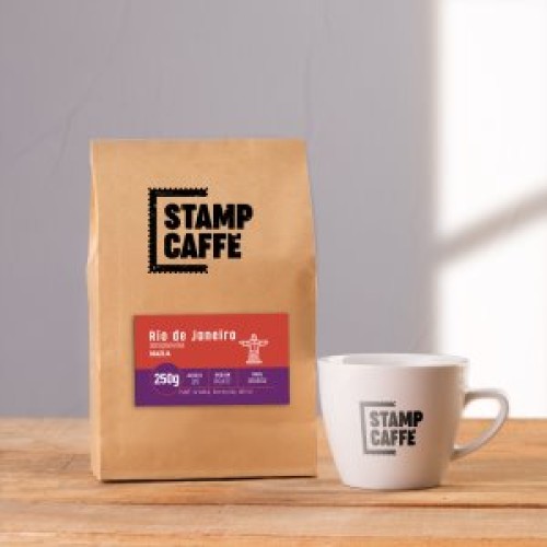Káva Stamp Caffé - Rio de Janeiro; Odrodová káva - Brazília zrnková 100% Arabica 1kg
