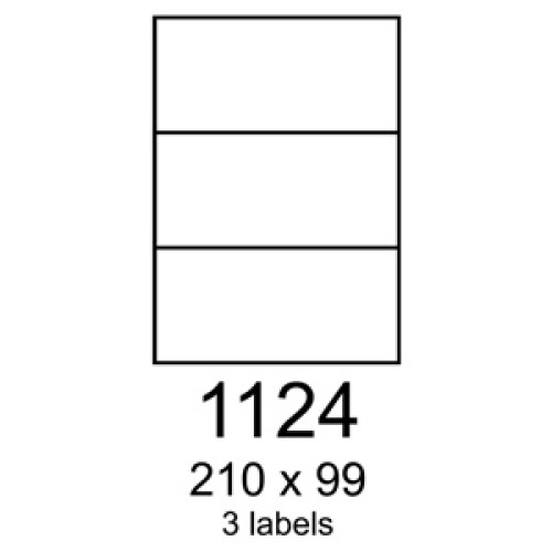 etikety RAYFILM 210x99 univerzálne biele R01001124A (100 list./A4)