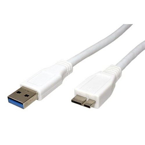 Kábel Value SuperSpeed USB3.0 A(M) - microUSB3.0 B(M), 2m, bílý