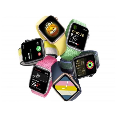 Apple Watch SE (2023) GPS 40mm sportovní silikonový řemínek hvězdně bílý M/L