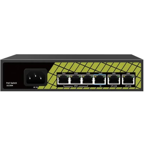 Switch Conexpro GNT-P9206EA 2x LAN, 4x LAN s PoE, 60W