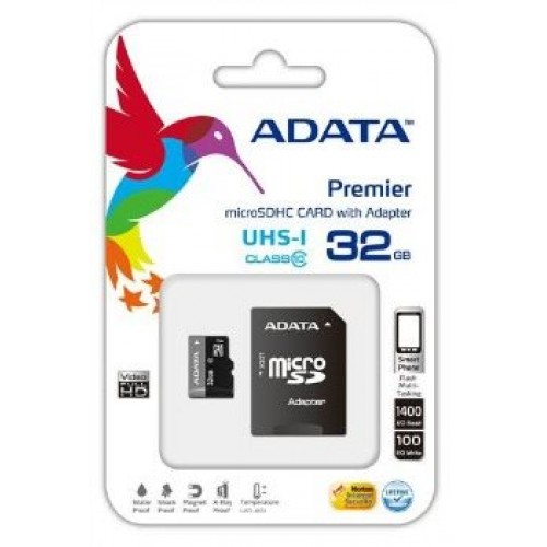 Pamäťová karta ADATA Premier micro SDHC karta 32GB UHS-I U1 Class 10 + adaptér