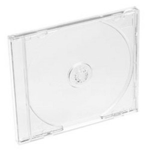 COVER IT Krabička na 1 CD 10mm jewel box + tray čirý - karton 200ks